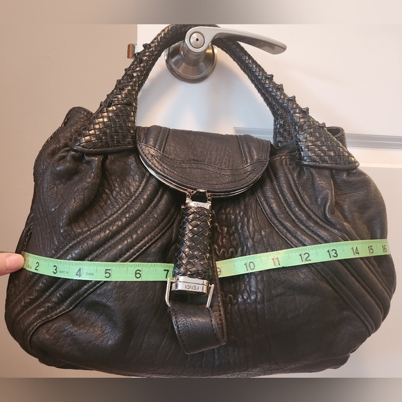 100% Authentic Fendi Nappa Leather Spy Bag in Black; Almost Brand-New Condition - Picture 13 of 16